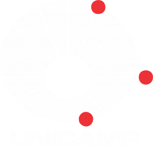 Logotipo da Unicamp na cor branca